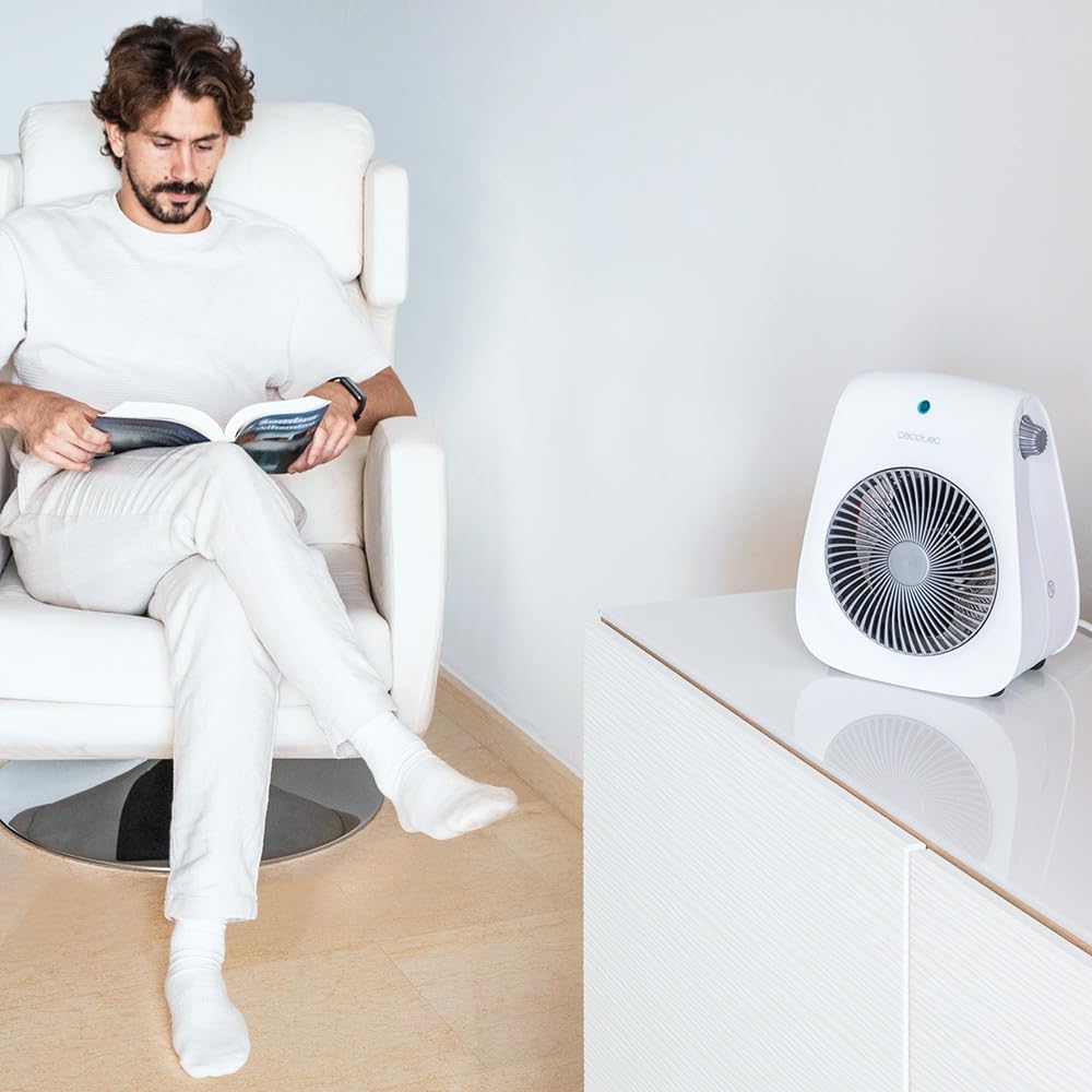 Cecotec ReadyWarm 2000 Max Force White | Fan heater | 2000 W | Number of power levels 2 | Suitable for rooms up to 20 m² | White