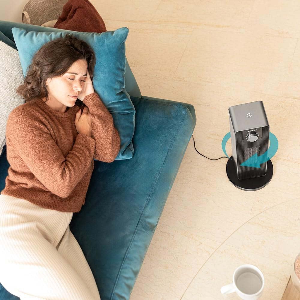 Cecotec ReadyWarm 2000 Max Ceramic Rotate | Ceramic Heater | 2000 W | Number of power levels 3 | Suitable for rooms up to 20 m² | Black