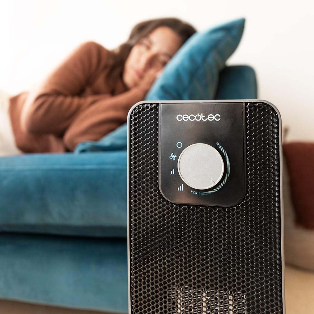 Cecotec ReadyWarm 2000 Max Ceramic Rotate | Ceramic Heater | 2000 W | Number of power levels 3 | Suitable for rooms up to 20 m² | Black
