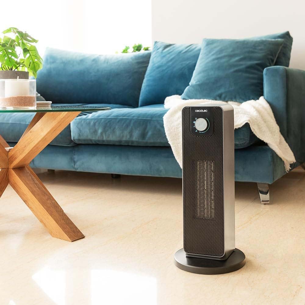 Cecotec ReadyWarm 2000 Max Ceramic Rotate | Ceramic Heater | 2000 W | Number of power levels 3 | Suitable for rooms up to 20 m² | Black