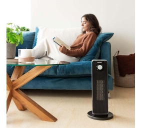 Cecotec ReadyWarm 2000 Max Ceramic Rotate | Ceramic Heater | 2000 W | Number of power levels 3 | Suitable for rooms up to 20 m² | Black