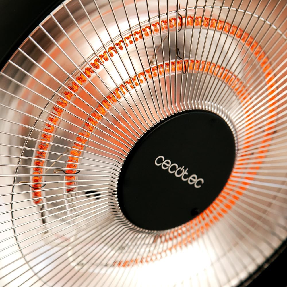 Cecotec ReadyWarm 21000 Carbon Focus | Infrared Heater | 2100 W | Number of power levels 3 | Suitable for rooms up to 20 m² | Black | IP24