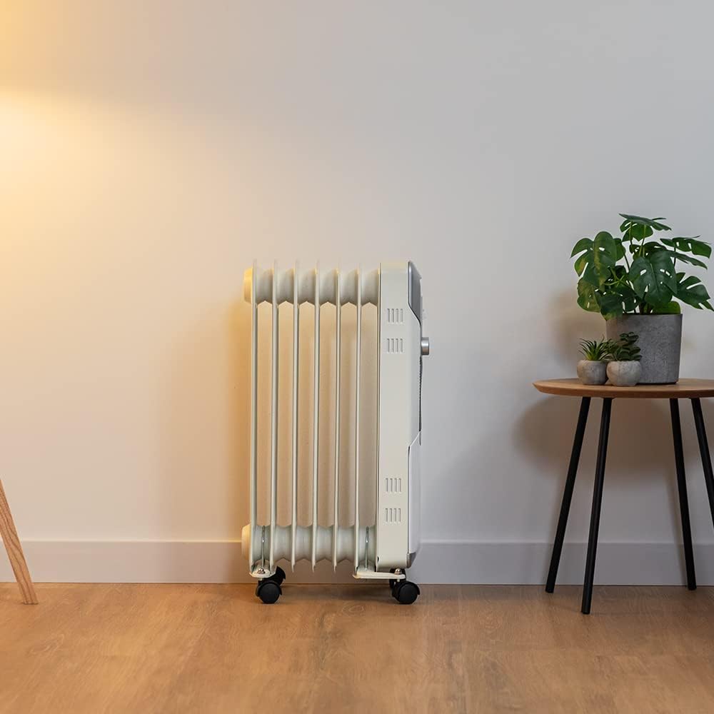 Cecotec ReadyWarm 7000 Space | Oil Radiator | 1500 W | Number of power levels 3 | Suitable for rooms up to 15 m² | White