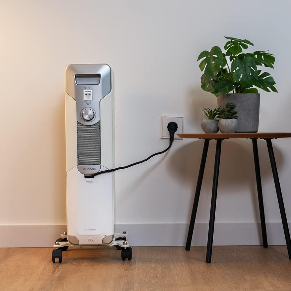 Cecotec ReadyWarm 7000 Space | Oil Radiator | 1500 W | Number of power levels 3 | Suitable for rooms up to 15 m² | White
