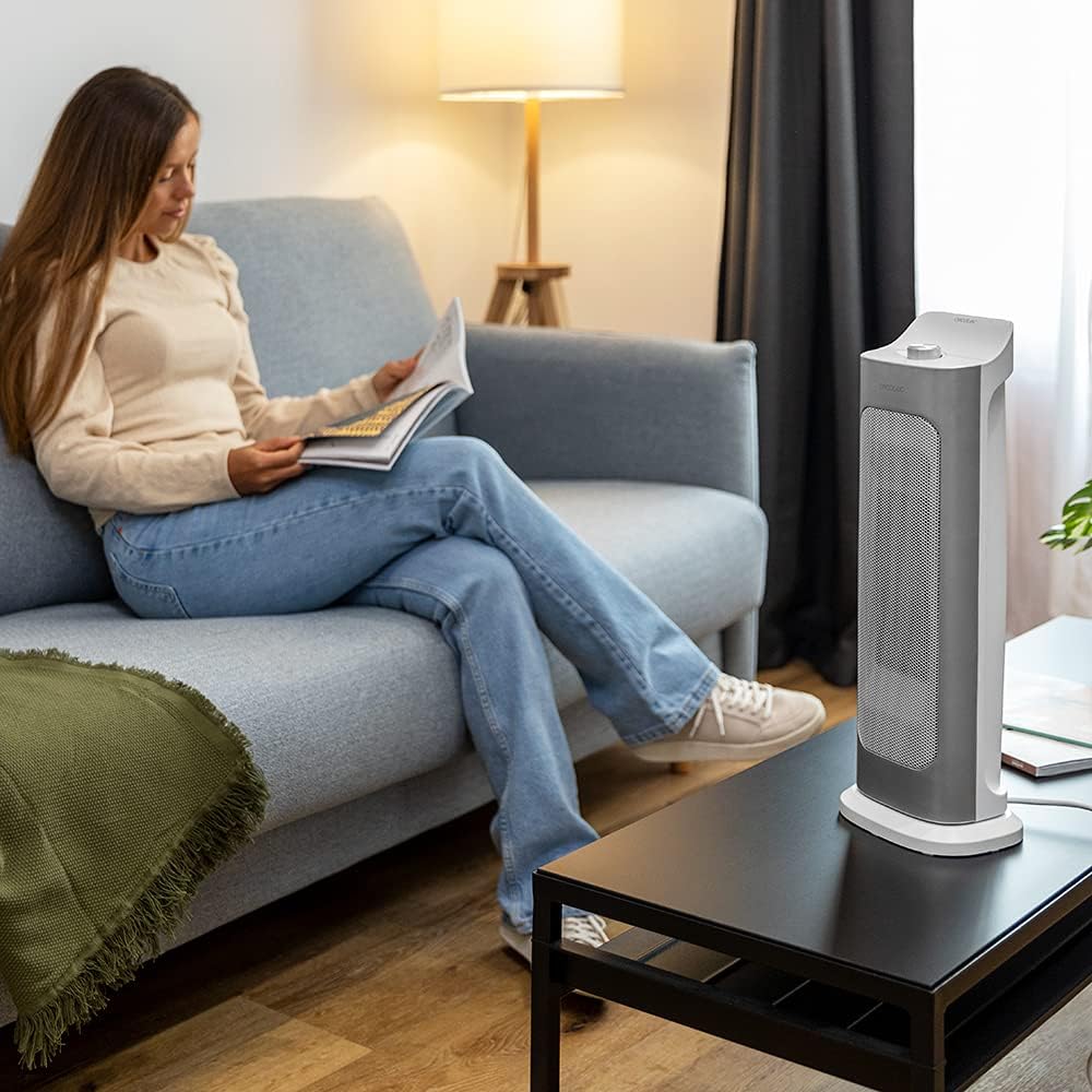 Cecotec ReadyWarm 6700 Ceramic Sky | Ceramic Heater | 2000 W | Number of power levels 3 | Suitable for rooms up to 20 m² | Suitable for rooms up to 45 m³ | White
