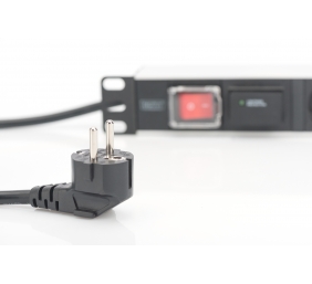 Digitus | 1U Aluminum PDU, rackmountable, 7x safety outlet 16A Plug, 250VAC 50/60Hz, switch, surge protection | DN-95407