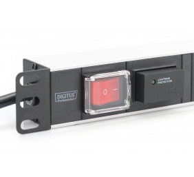 Digitus | 1U Aluminum PDU, rackmountable, 7x safety outlet 16A Plug, 250VAC 50/60Hz, switch, surge protection | DN-95407