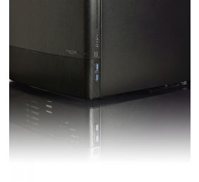 Fractal Design | NODE 804 | Side window | 2 - USB 3.0Audio in/outPower button with LED (white)HDD activity LED (white) | Black | Micro ATX | Power supply included No