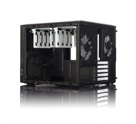 Fractal Design | NODE 804 | Side window | 2 - USB 3.0Audio in/outPower button with LED (white)HDD activity LED (white) | Black | Micro ATX | Power supply included No