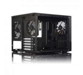 Fractal Design | NODE 804 | Side window | 2 - USB 3.0Audio in/outPower button with LED (white)HDD activity LED (white) | Black | Micro ATX | Power supply included No