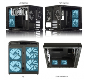 Fractal Design | NODE 804 | Side window | 2 - USB 3.0Audio in/outPower button with LED (white)HDD activity LED (white) | Black | Micro ATX | Power supply included No