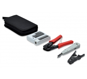 Digitus | Network Tool Set, LAN Tester, Crimping Tool, Cut and Stripping Tool, Punch Down Tool | Tool kit