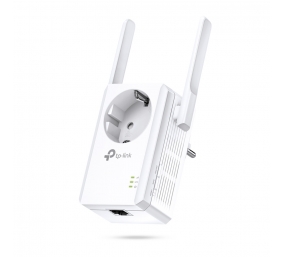 TP-LINK | Extender with AC Passthrough | TL-WA860RE | 10/100 Mbit/s | Ethernet LAN (RJ-45) ports 1 | 802.11n | 2.4GHz | Wi-Fi data rate (max) 300 Mbit/s | Extra socket