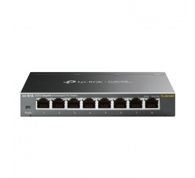 TP-LINK | Switch | TL-SG108E | Web managed | Wall mountable | Gigabit Ethernet (copper) ports quantity 8 | Power supply type External | 36 month(s)