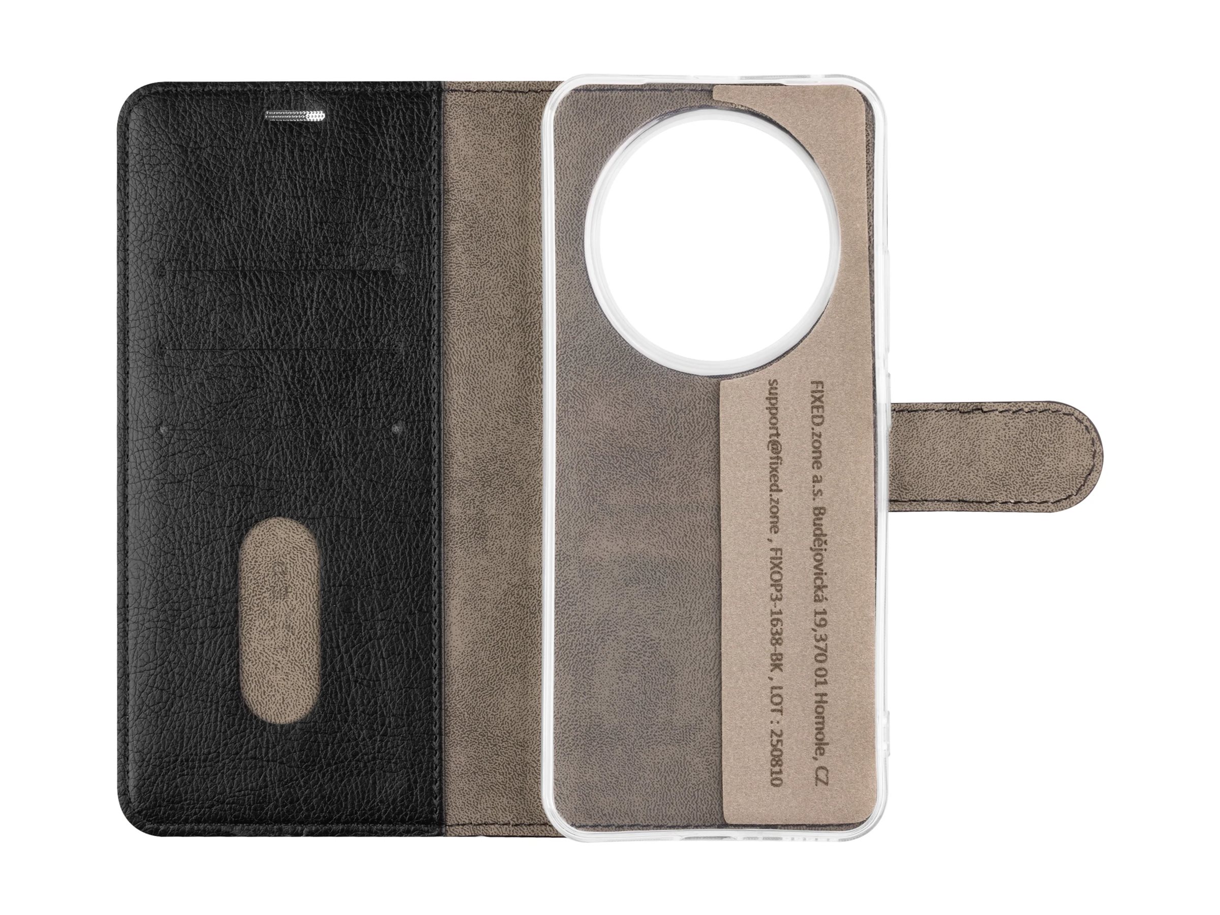 Fixed Opus | Book Case | Honor | Magic 8 Lite 5G | Synthetic leather | Black
