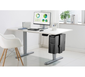 PC Table Mount | DA-90411 | Height adjustment 30-51 cm | Steel | Black