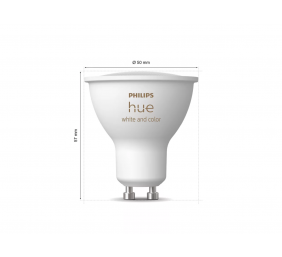 Philips Hue Starter set: 3 GU10 bulbs, dimmer switch, Hue Bridge Pro | GU10 | Zigbee, Wi-Fi, Bluetooth