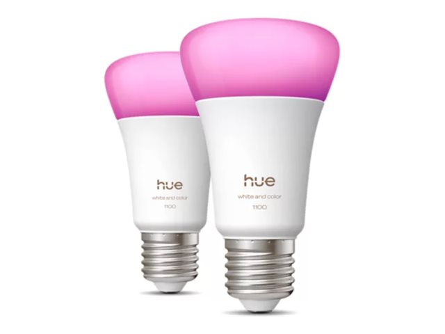 Philips Hue WCA 1100 A60 2P EU | E27 | 8.1 W | White and colour light | Bluetooth and Zigbee