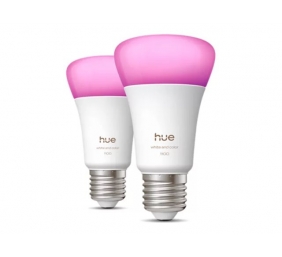 Philips Hue WCA 1100 A60 2P EU | E27 | 8.1 W | White and colour light | Bluetooth and Zigbee