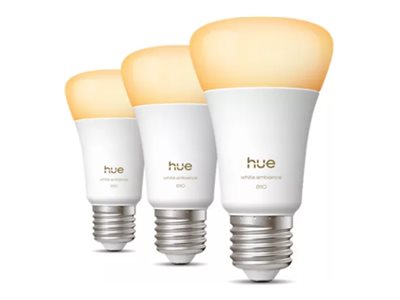 Philips Hue WA 810 A60 3P EU | E27 | 6 W | Warm to cool white light | Bluetooth, Zigbee