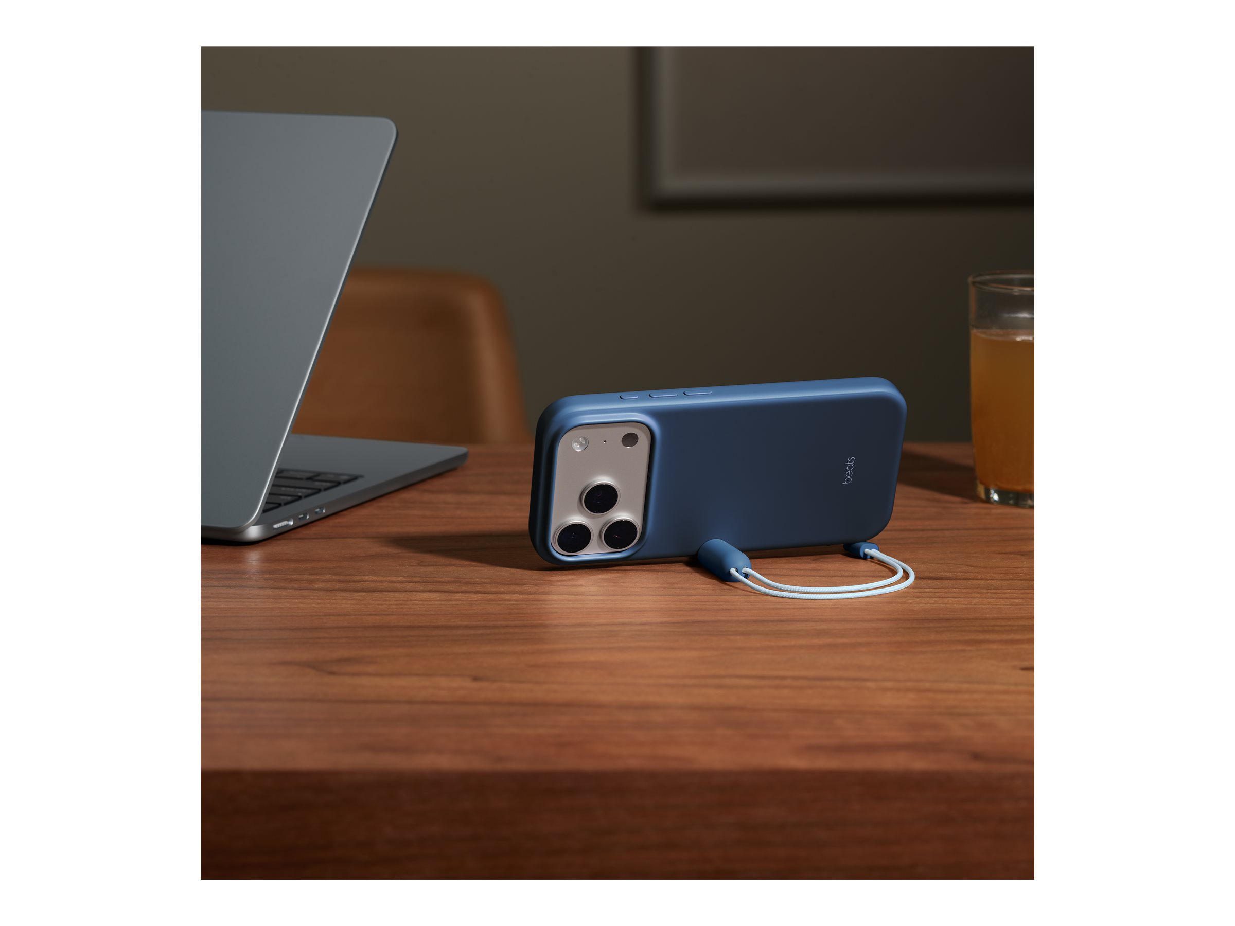 Apple iPhone 17 Pro Kickstand Case with MagSafe and Camera Control - Bedrock Blue | Apple