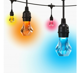 Nanoleaf Essentials Matter Smart Multicolour Outdoor String Lights Starter Kit 15m | 16M+
