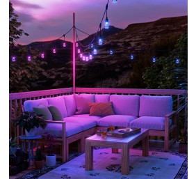 Nanoleaf Essentials Matter Smart Multicolour Outdoor String Lights Starter Kit 15m | 16M+