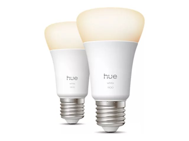 Philips Hue W 1100 A60 2P EU | E27 | 9.5 W | Soft white light | Bluetooth and Zigbee