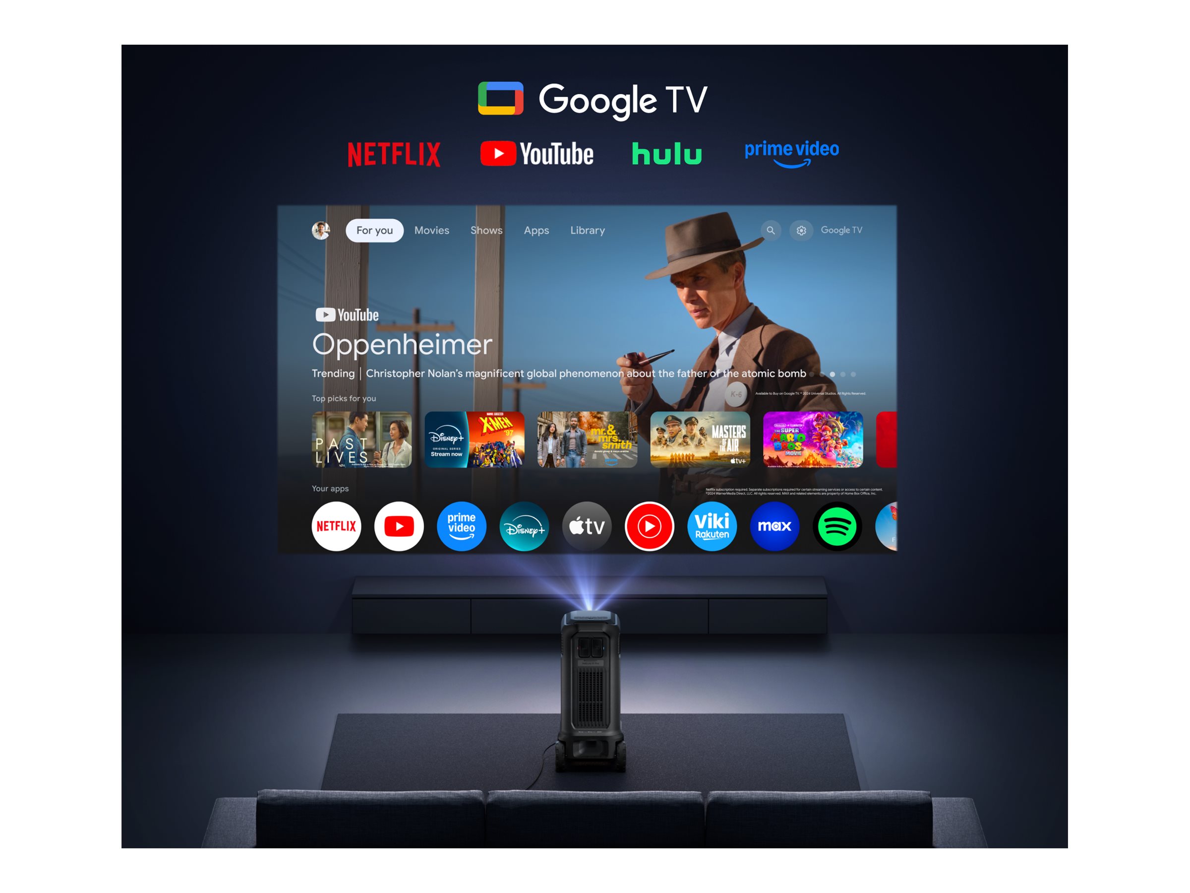 Anker Nebula Nebula X1 Pro | 4K UHD (3840 x 2160) | 3500 ANSI lumens | Black | Wi-Fi