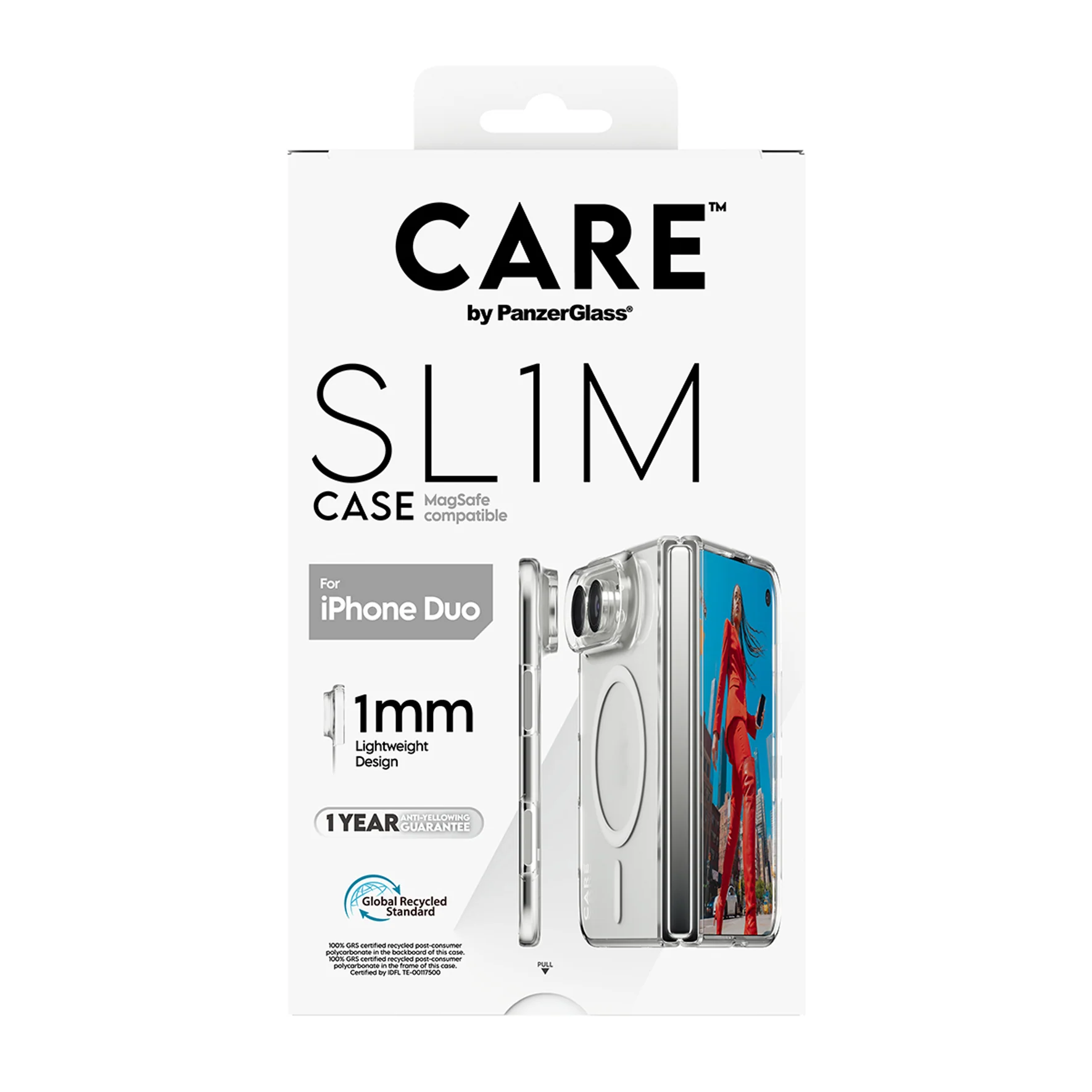PanzerGlass Care | Back cover | iPhone Duo | Apple | Recycled plastic | Transparent