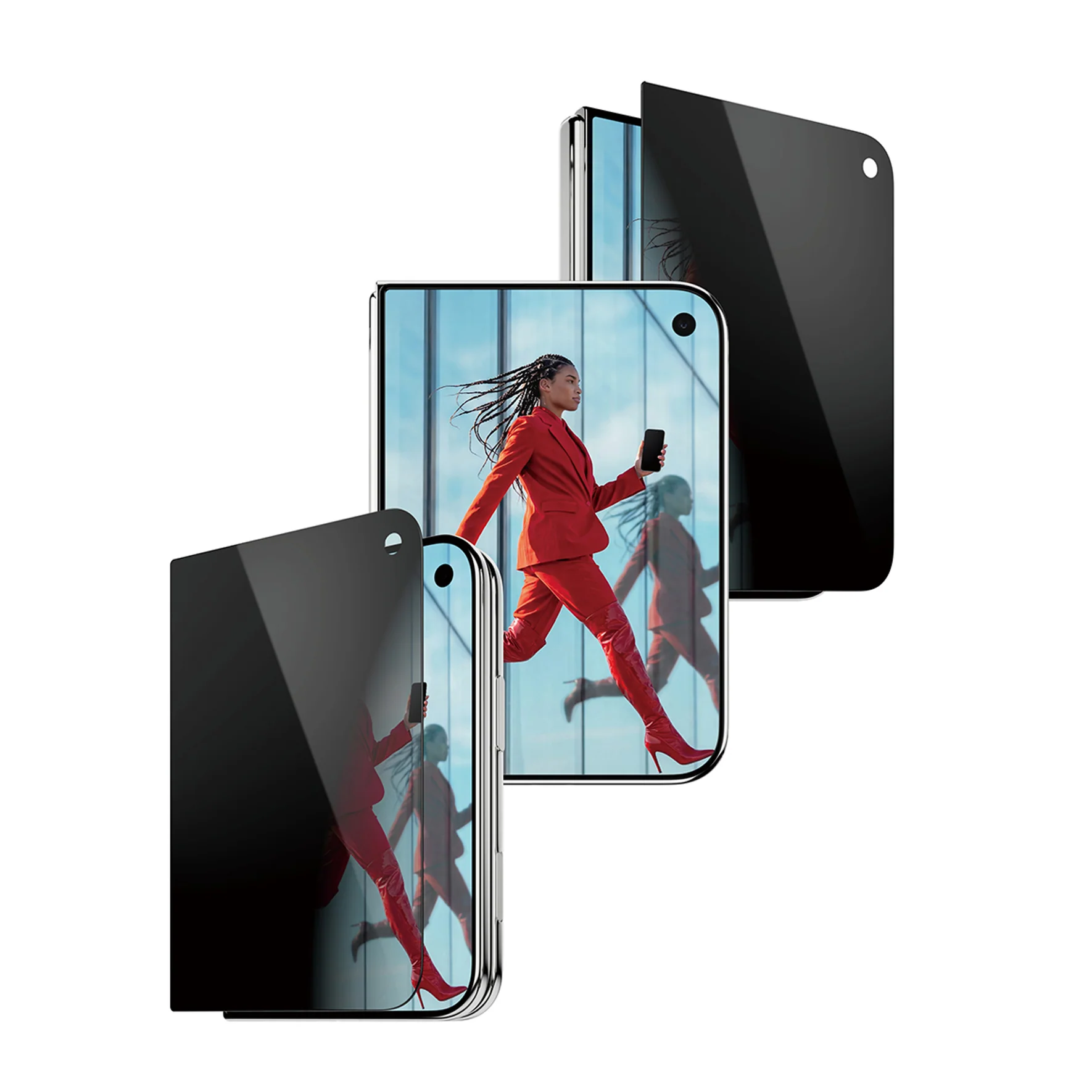 PanzerGlass Privacy w. EasyAligner | Screen protector | Apple | iPhone Duo | Glass | Transparent