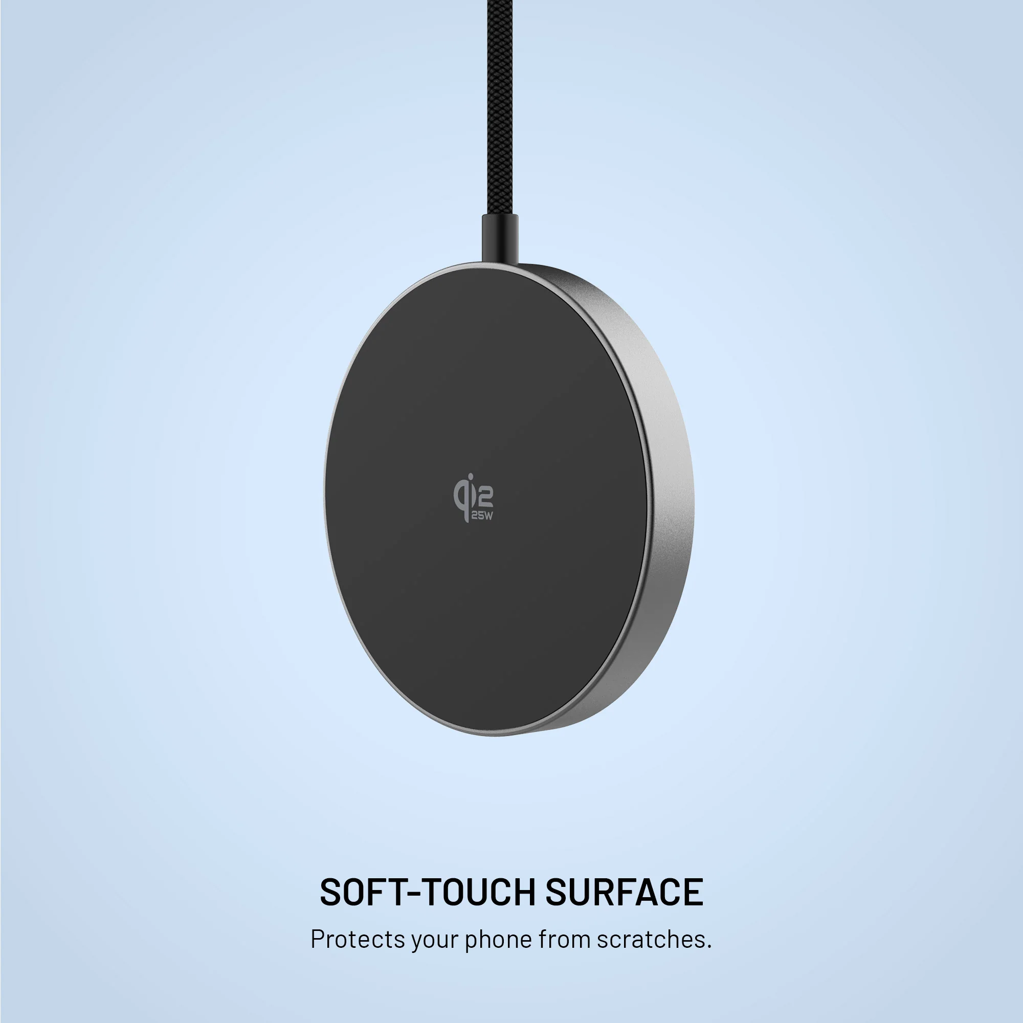 Fixed MagPad Slim wireless charger with Qi2.2, MagSafe support