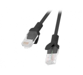 Lanberg Patchcord CAT.5E UTP 0.25M fluke passed 10-pack, Black | PCU5-20CC-0025-BK
