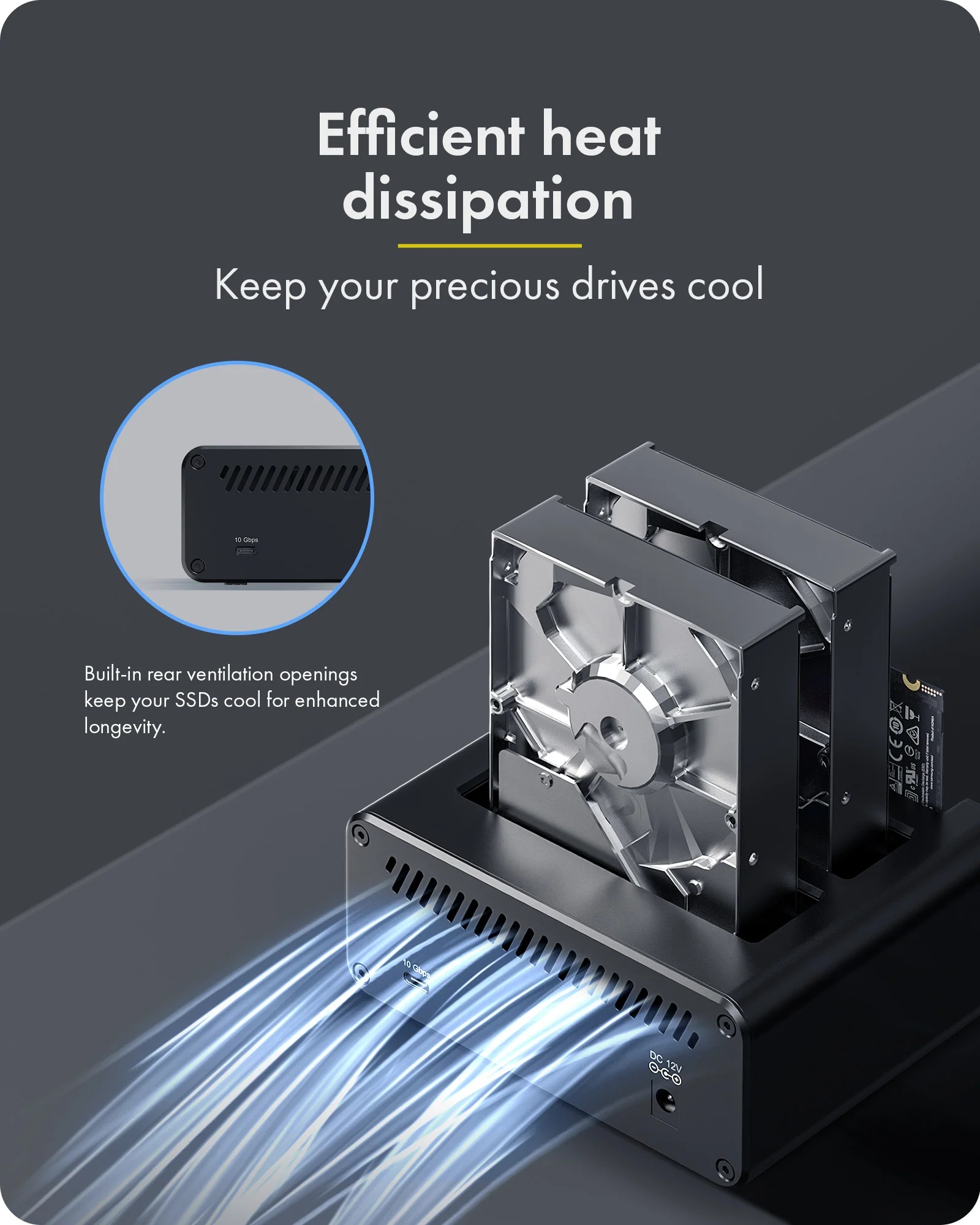 Raidsonic 4-bay Enclosure for 2x M.2 NVMe and 2x 2.5"/3.5" HDD/SSD | IB-2925MS-CU31