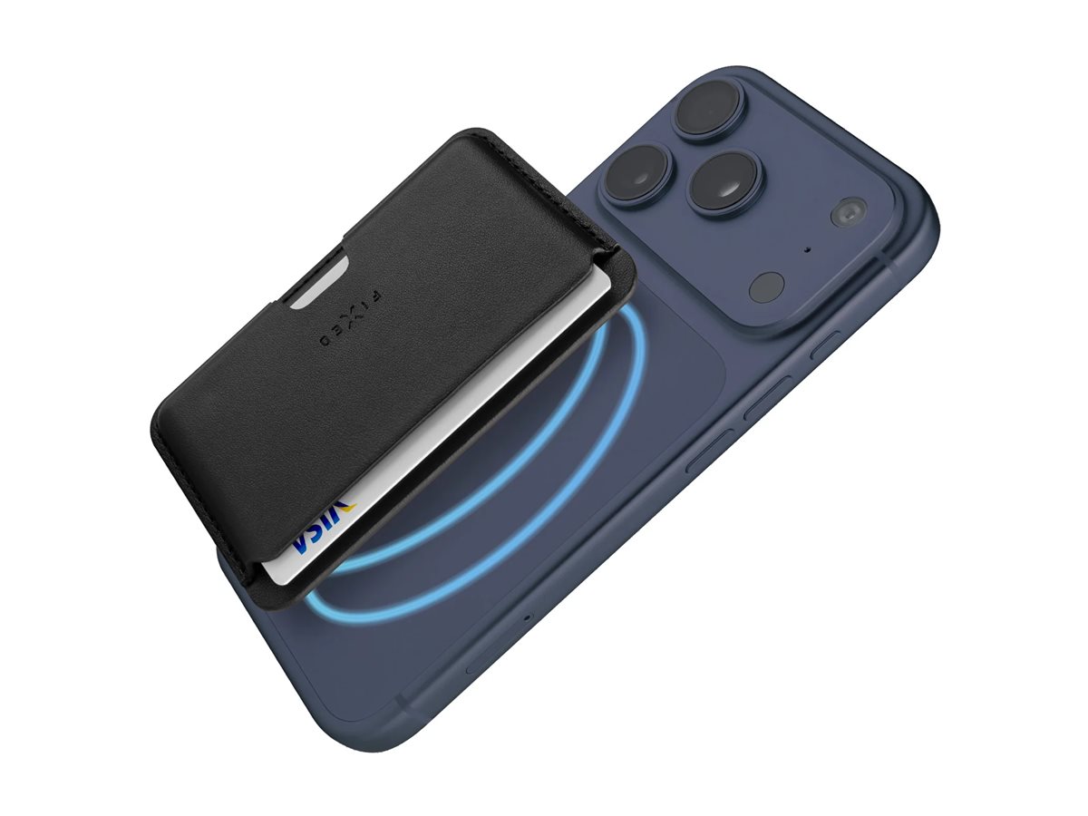 Fixed MagSafe Wallet MagWallet Slim | Wallet | Apple | iPhone 12 and newer | PU leather | Black