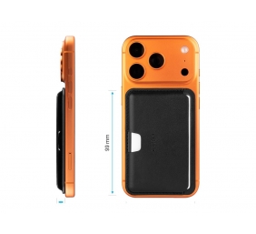 Fixed MagSafe Wallet MagWallet Slim | Wallet | Apple | iPhone 12 and newer | PU leather | Black