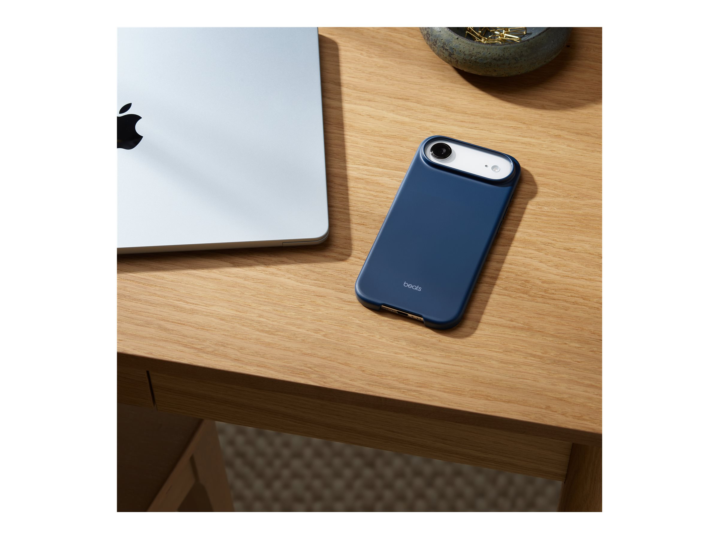 Apple iPhone Air Case with MagSafe and Camera Control — Bedrock Blue | Apple