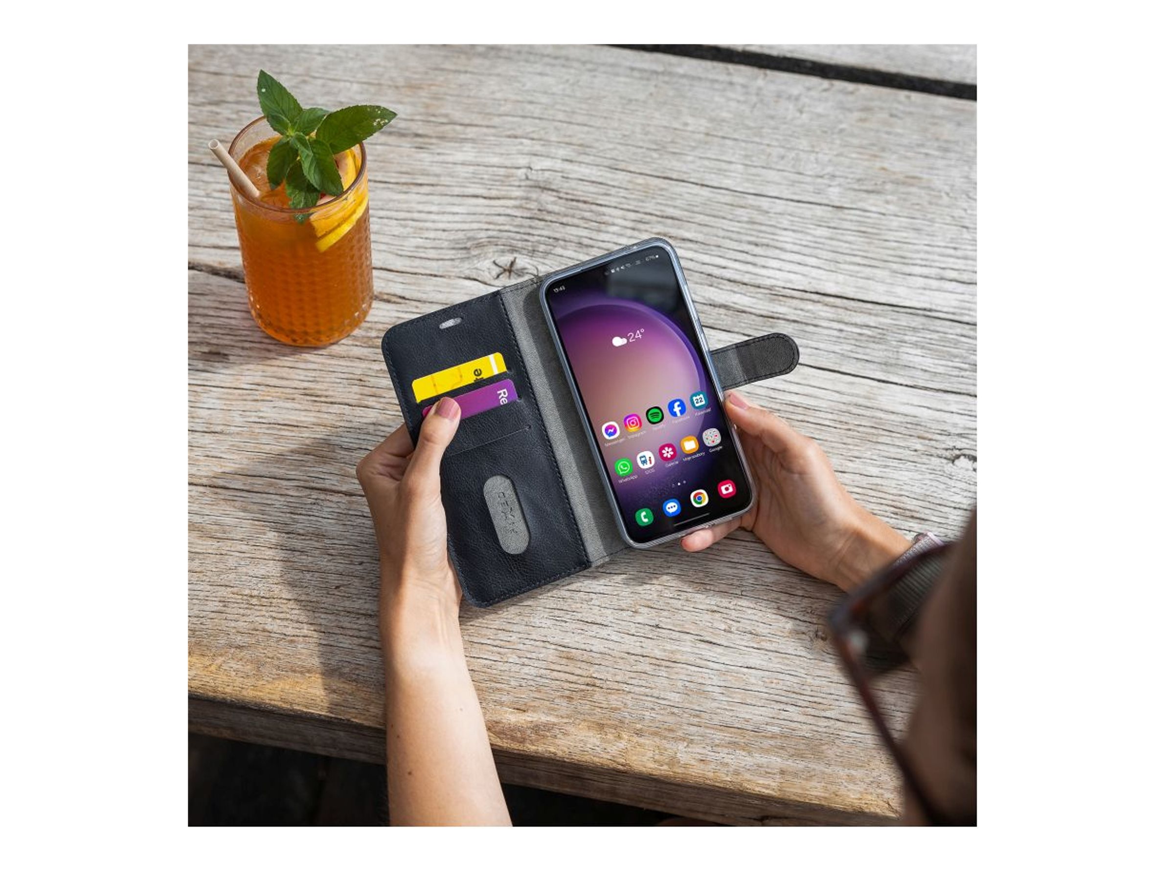Fixed Opus | Book Case | Xiaomi | Redmi 15 4G/5G | Synthetic leather | Black