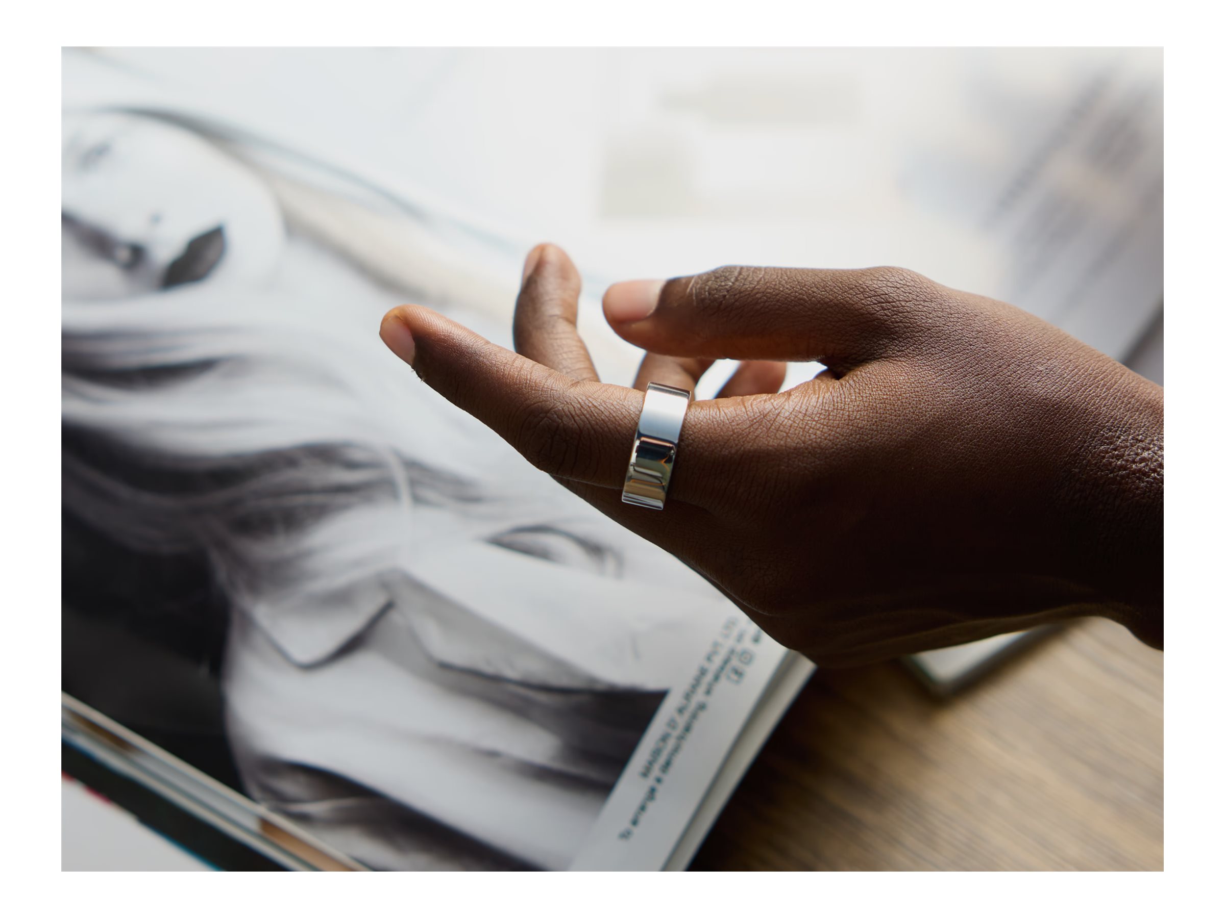 Ultrahuman | Ring Air | Space Silver | Size 12 | Smart Ring