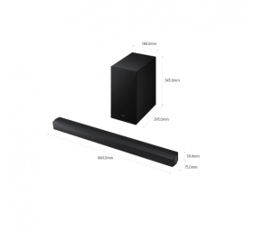 Samsung B-series HW-B650F Soundbar Garso sistema, 3.1 ch, Juoda