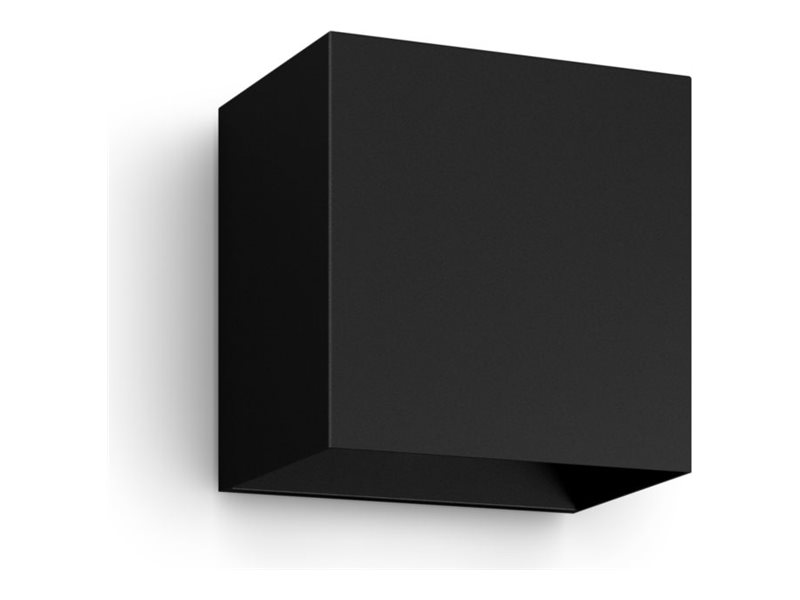 Philips Hue WCA Resonate Outdoor Downward Wall Lantern, Black | 8 W | 2000-6500 Hue White Colour Ambiance