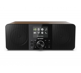 Sharp DR-I740(BK) Lisbon Stereo Smart Radio (Internet / DAB+ / FM), Black & Walnut | Sharp