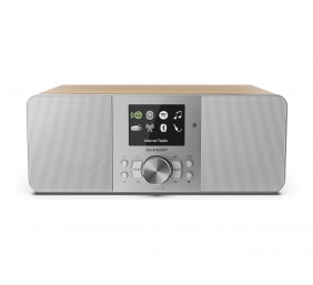 Sharp DR-I740(GY) Lisbon Stereo Smart Radio (Internet / DAB+ / FM), Grey & Oak | Sharp