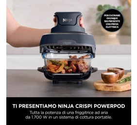 Ninja CRISPi FN101EUGY Karšto oro gruzdintuvė 3.8 L 1700 W, Blue/Grey