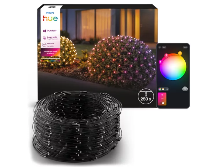 Philips Hue Festavia Net Lighting, 1 x 3.5 m, 250 LEDs, EU | White and color | Bluetooth, Zigbee