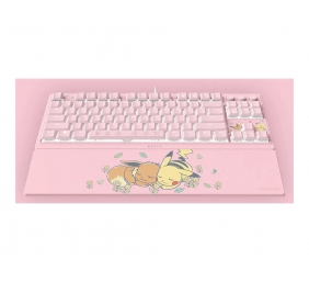 Razer Ornata V3 Tenkeyless | Gaming keyboard | Wired | US | Razer Mecha-Membrane Switches | Wrist Rest | Pikachu Eevee Edition