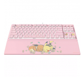 Razer Ornata V3 Tenkeyless | Gaming keyboard | Wired | US | Razer Mecha-Membrane Switches | Wrist Rest | Pikachu Eevee Edition