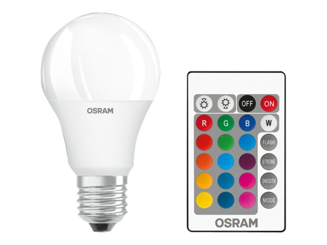 LED Star+ Classic A RGBW FR 60 dimmable 9W/827 E27 bulb with Remote Control | 9 W | RGBW