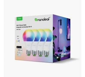 Nanoleaf Essentials Smart A60 Bulb Matter WiFi 900Lm 2700-6500K, 4pcs pack | E27 | 9 W | RGBCW