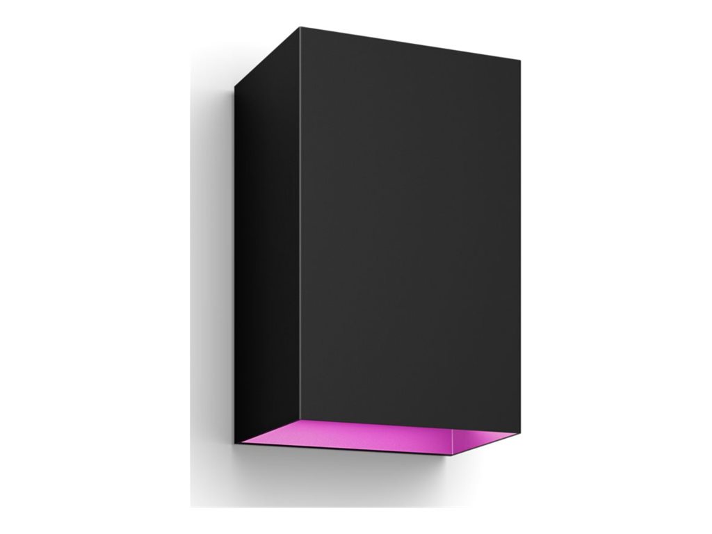Philips Hue WCA Resonate Outdoor Wall Lantern, Black | 8 W | 2000-6500 Hue White Colour Ambiance